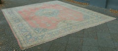 Antique Borlou Carpet Light Salmon and Turquoise