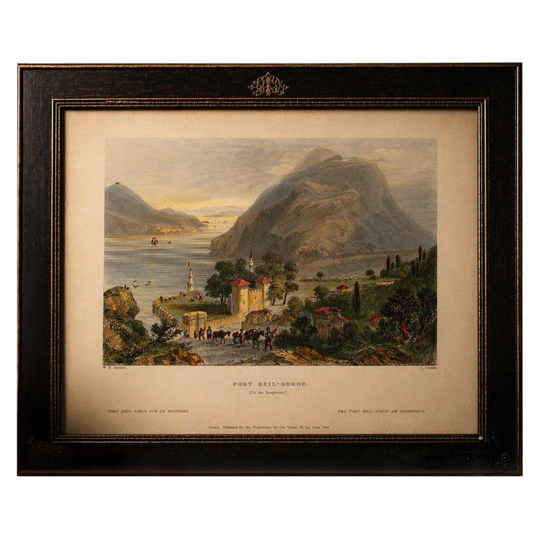 Antique Bosporus View with Beil-Gorod Fort – Bartlett Constantinople, ca.1839