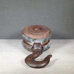 Antique Boston & Lockport Block Co., Block and Tackle Pulley c.1850-1930