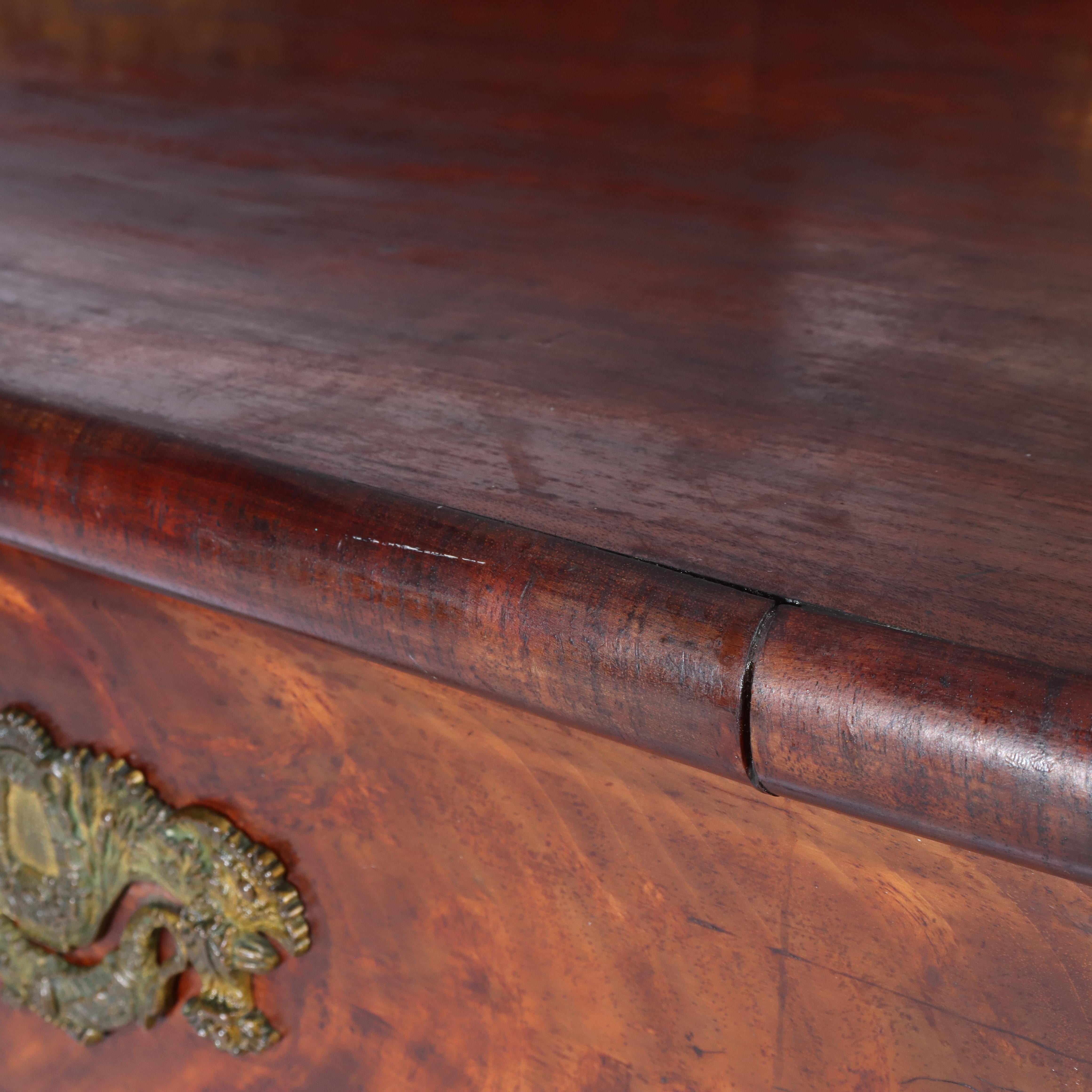 Antica credenza a doppio piedistallo in mogano di epoca napoleonica c1820 in vendita 10