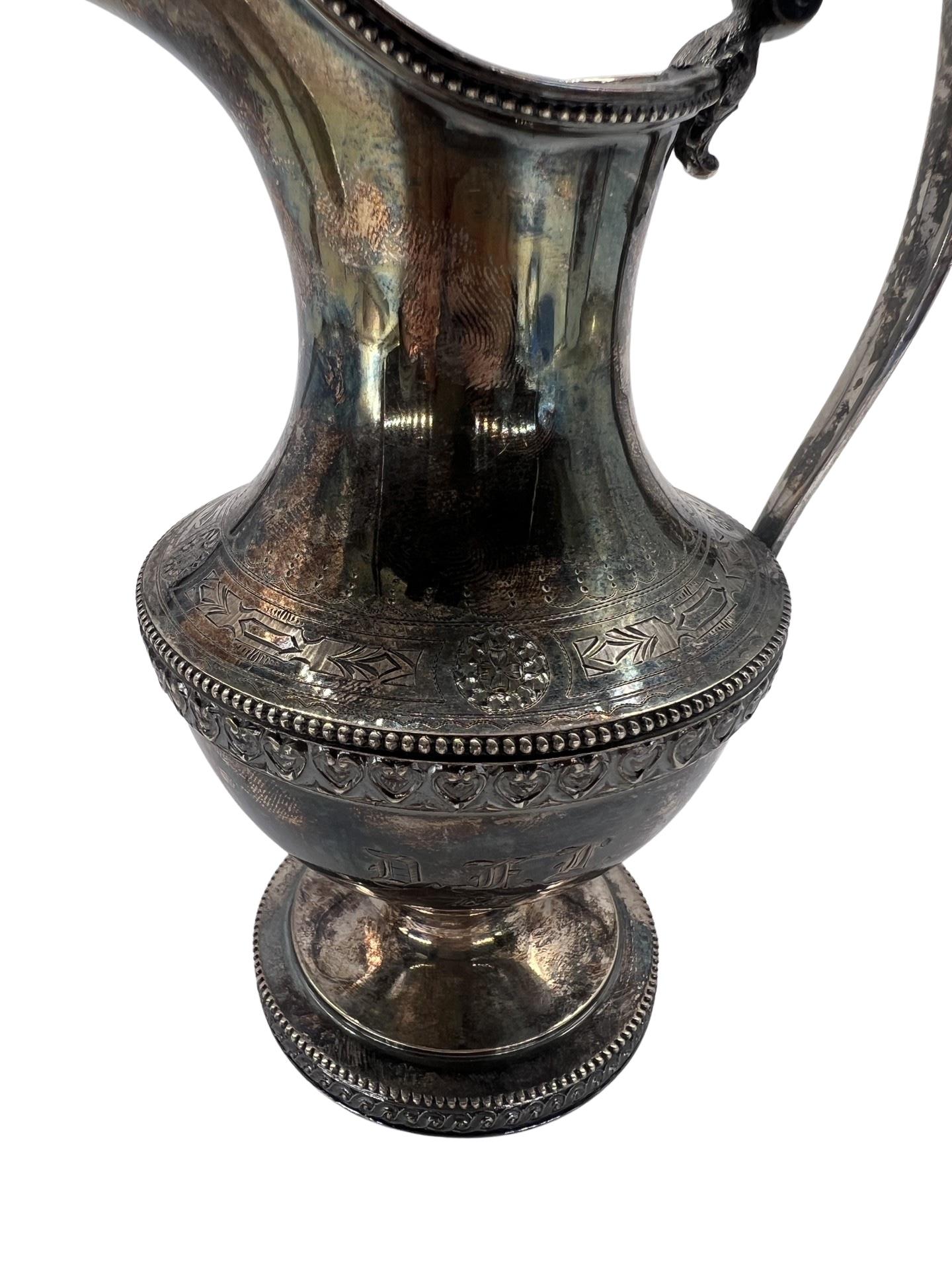 19th Century Antique Boston Sterling Silver Hand Chased Creamer Pitcher C. 1860 For Sale