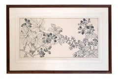 Antique Framed Botanical Etching Scotland C.1920