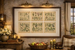 Antique Botanical Prints Set, German Flora & Orchids Atlas, Stuttgart 1885