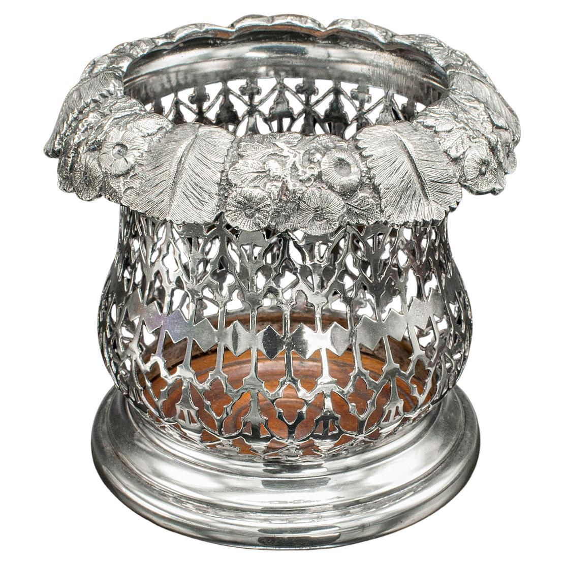 Posavasos Antiguo, Inglés, Plateado, Decorativo, Victoriano en venta