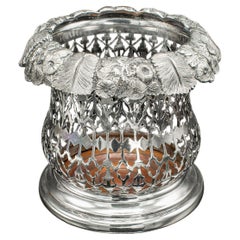 Posavasos Antiguo, Inglés, Plateado, Decorativo, Victoriano