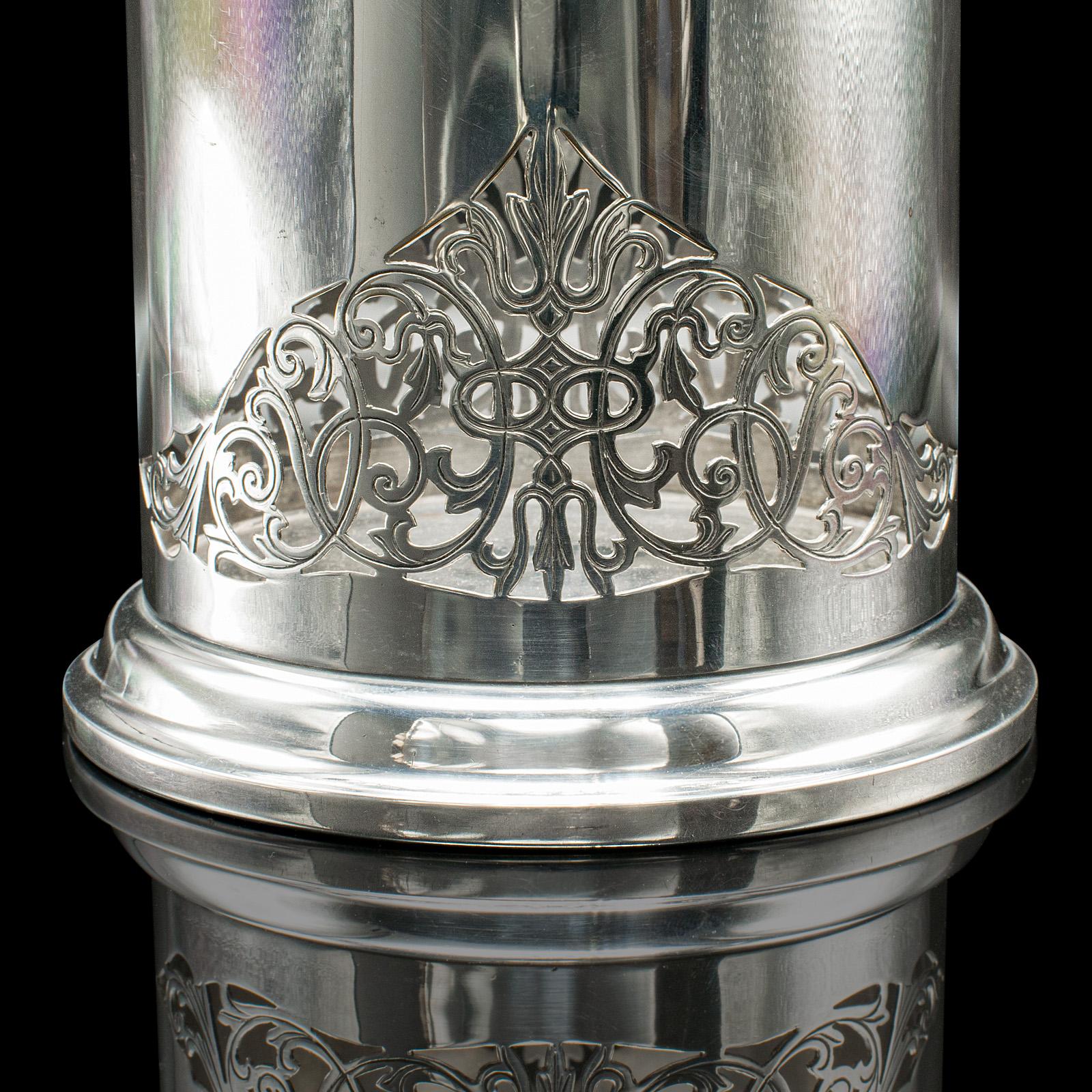 Antique Bottle Cooler, English, Silver Plate, Champagne Magnum Bucket, C.1920 For Sale 3