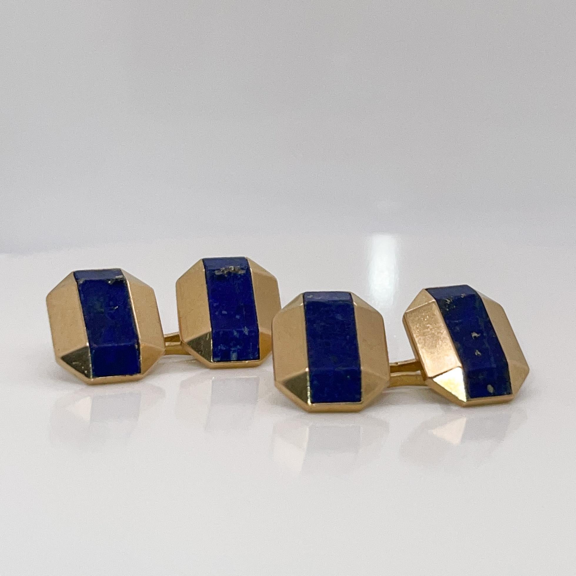bouton de manchette lapis lazuli