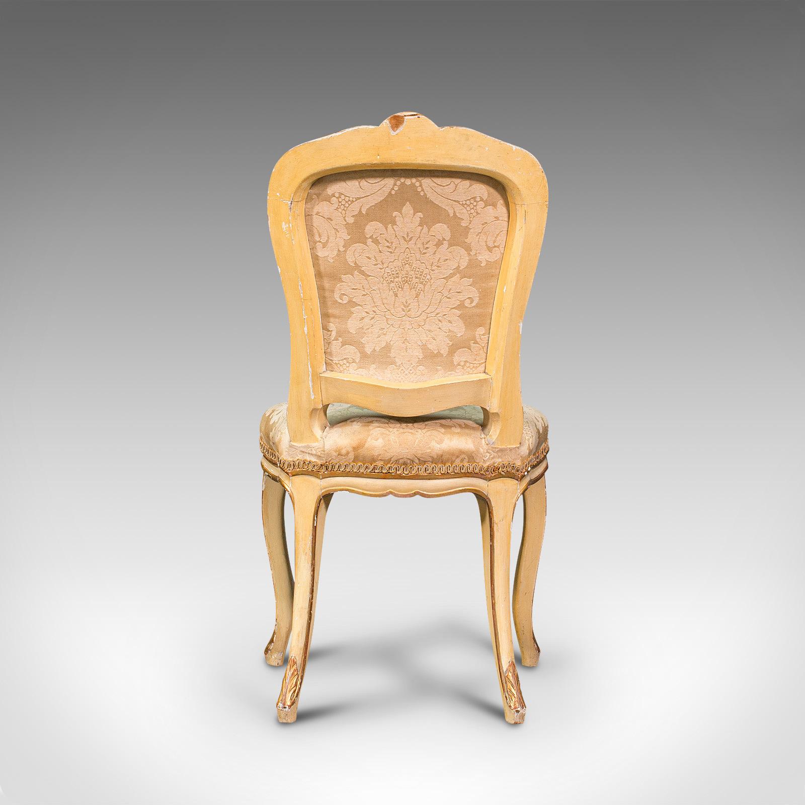 Antique Boudoir Chair, French, Giltwood, Bedroom Dressing Seat, Victorian, 1900 In Good Condition In Hele, Devon, GB