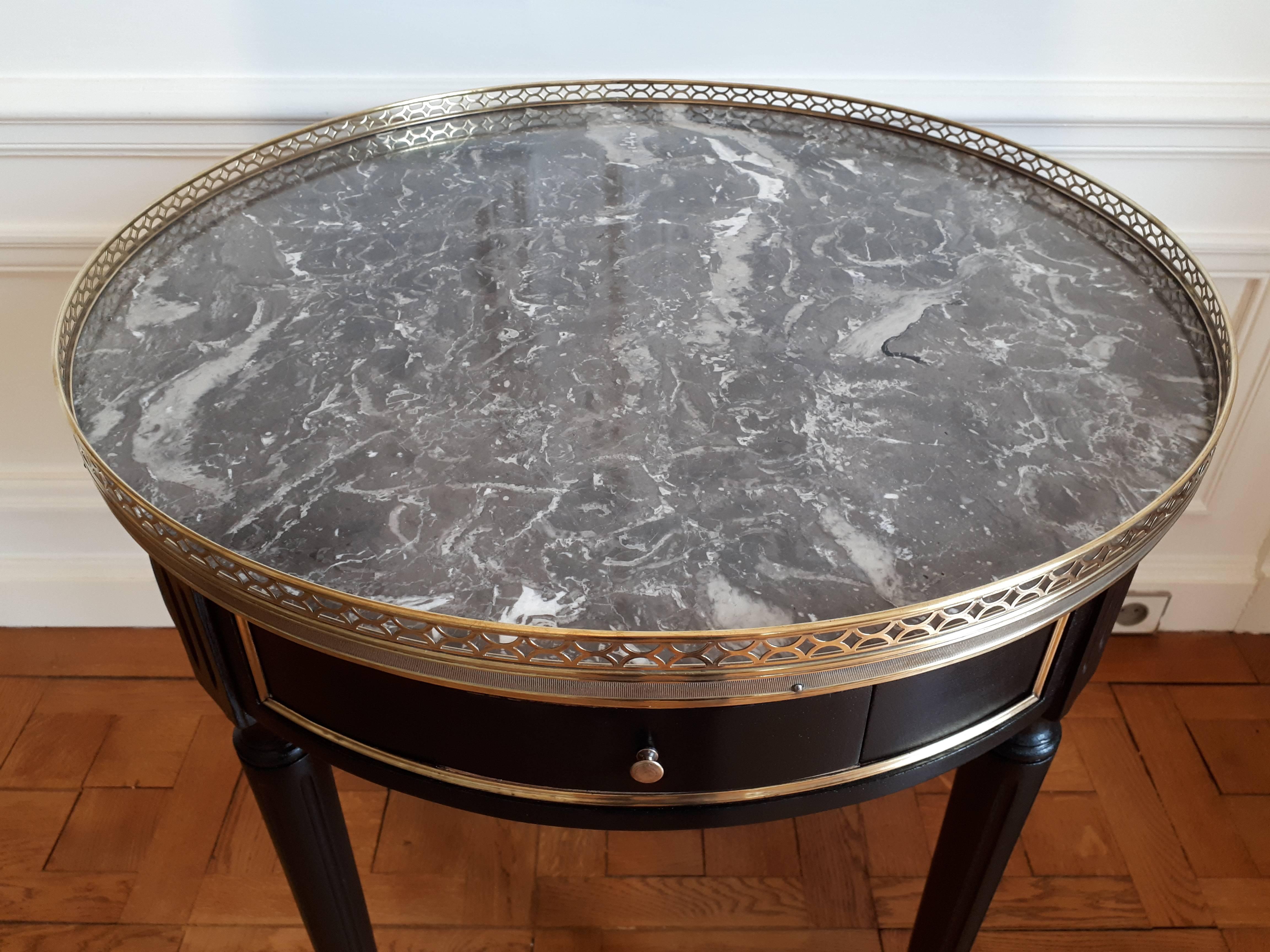 Antique Bouillotte Louis XVI Style Table Gueridon In Excellent Condition In Senonches, Centre-Val de Loire