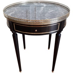 Vintage Bouillotte Louis XVI Style Table Gueridon