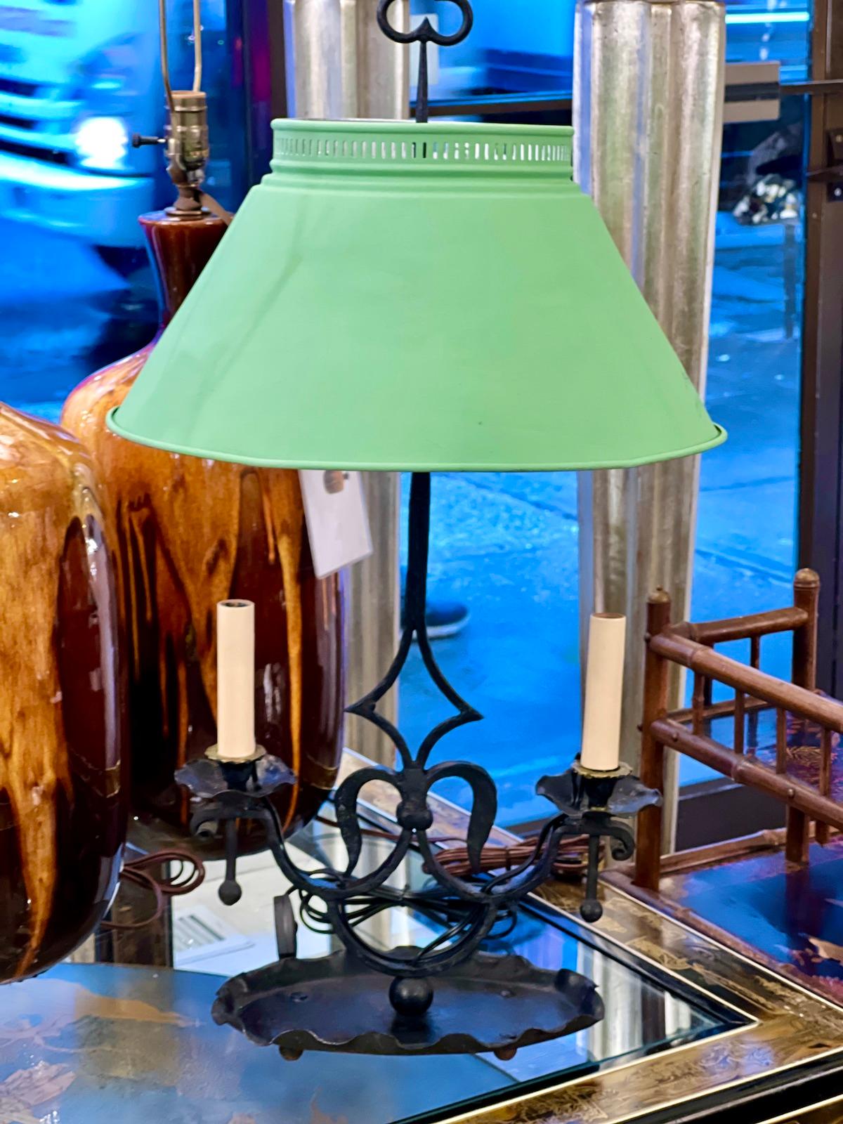 Early 20th Century Antique Bouillotte Table Lamp For Sale