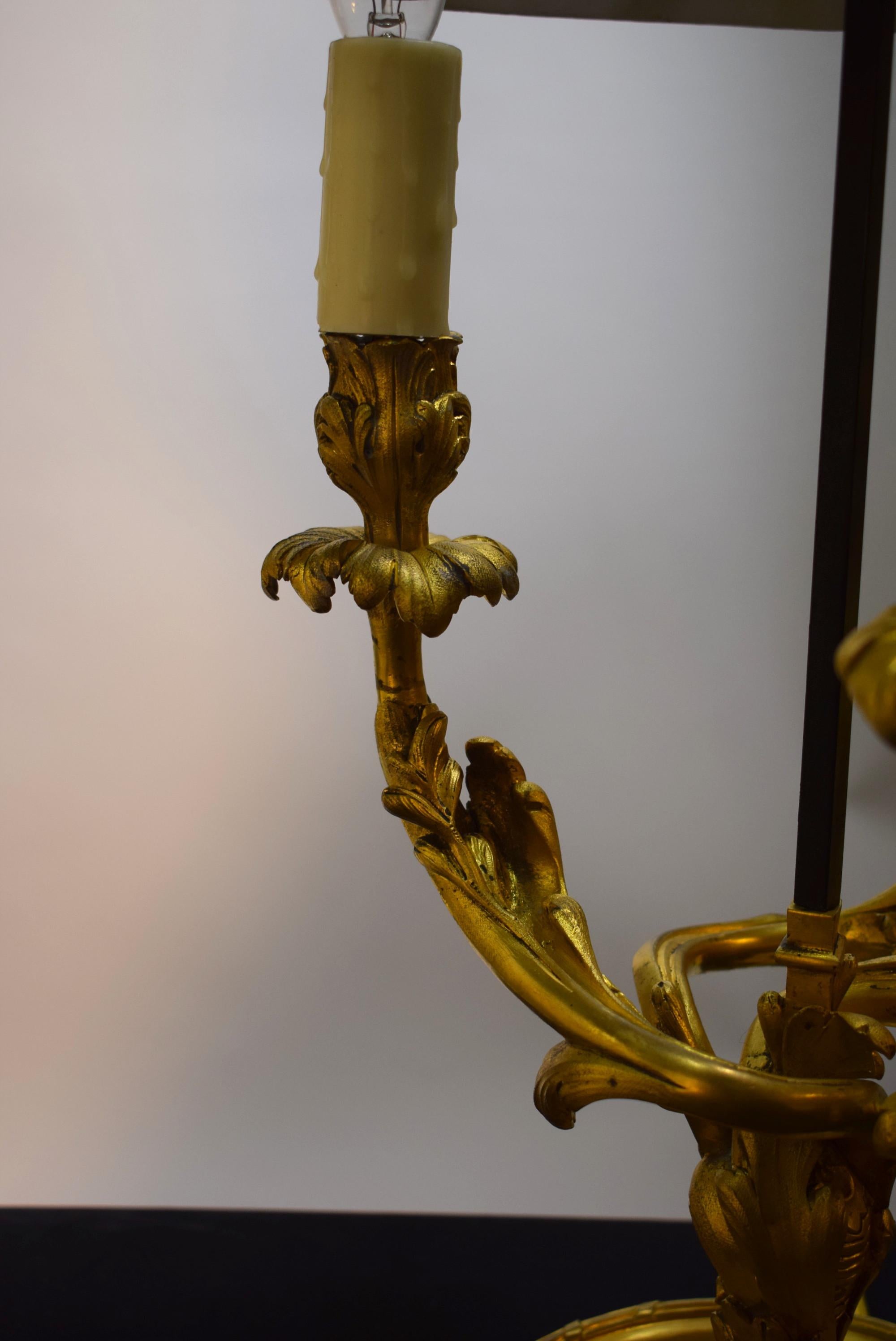 French Antique Bouilotte Lamp For Sale
