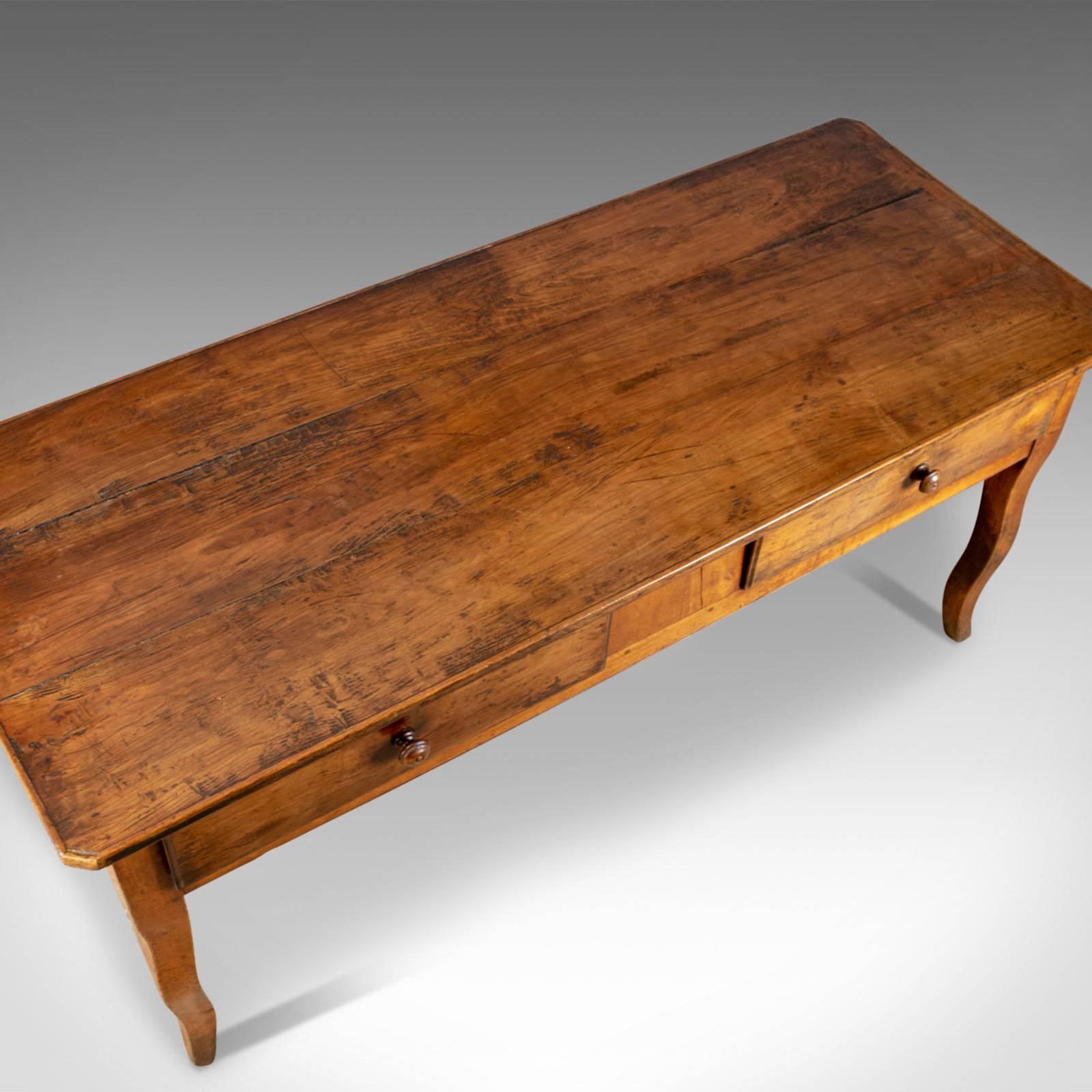 19th Century Antique Boulangerie Table, French, Country Kitchen, Bakery, Fruitwood