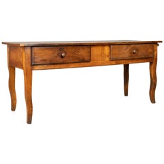 Used Boulangerie Table, French, Country Kitchen, Bakery, Fruitwood