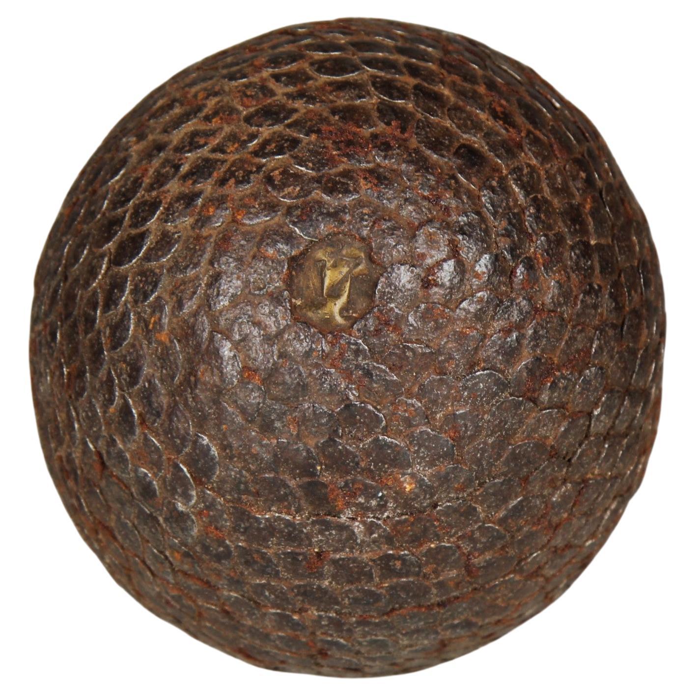 Antigua Pelota de Bola "17", Petanca, Década de 1880, Francia, Artesanía