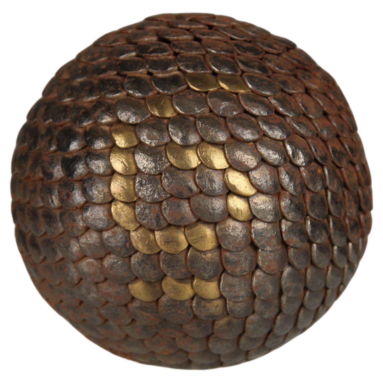 Antique Boule Ball "6", Pétanque, 1880s, France, Craftsmanship