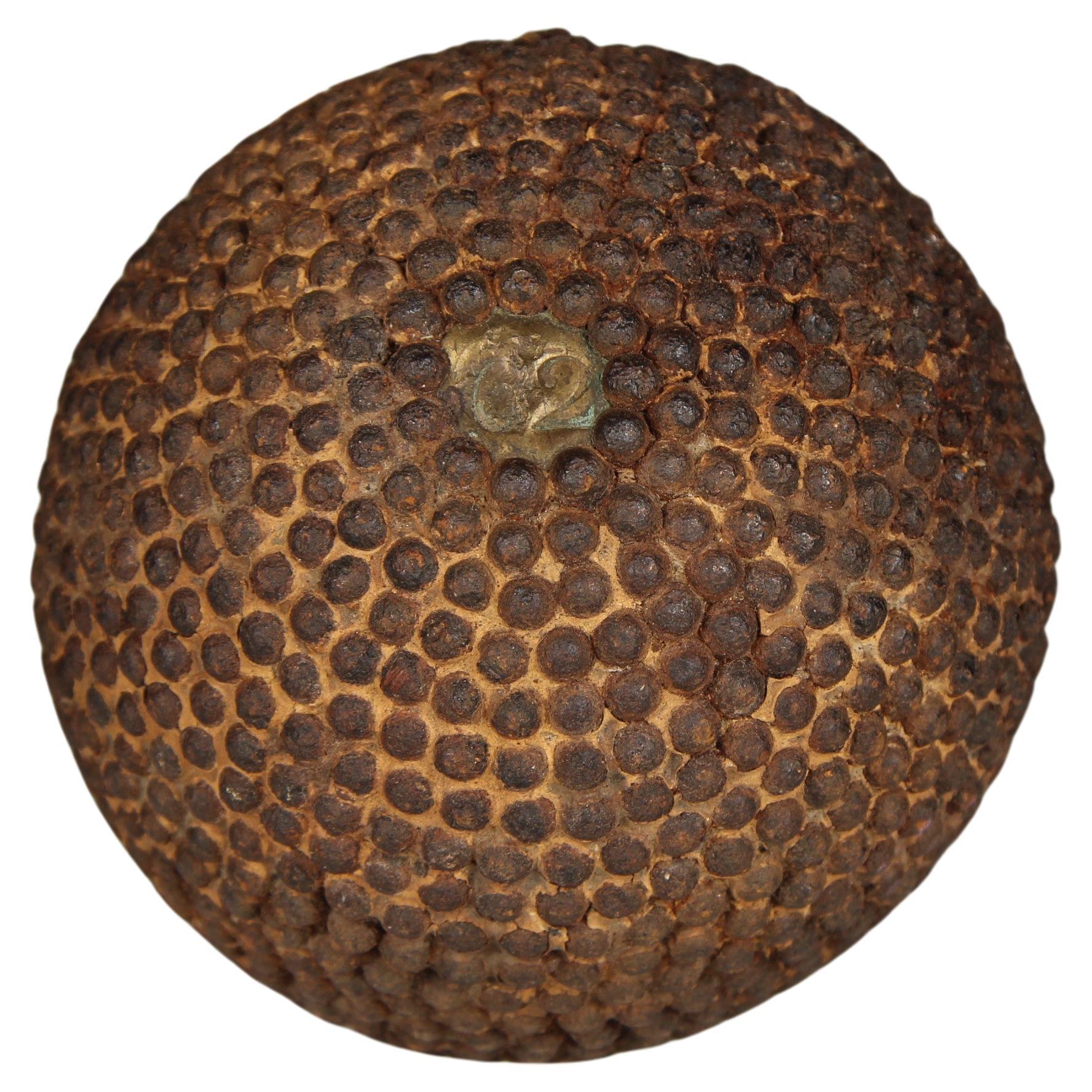 Antique Boule Ball "62", Pétanque, 1880s, France, Craftsmanship For Sale