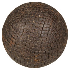 Antique Boule Ball Brass Decor, Pétanque, 1880s, France, Craftsmanship