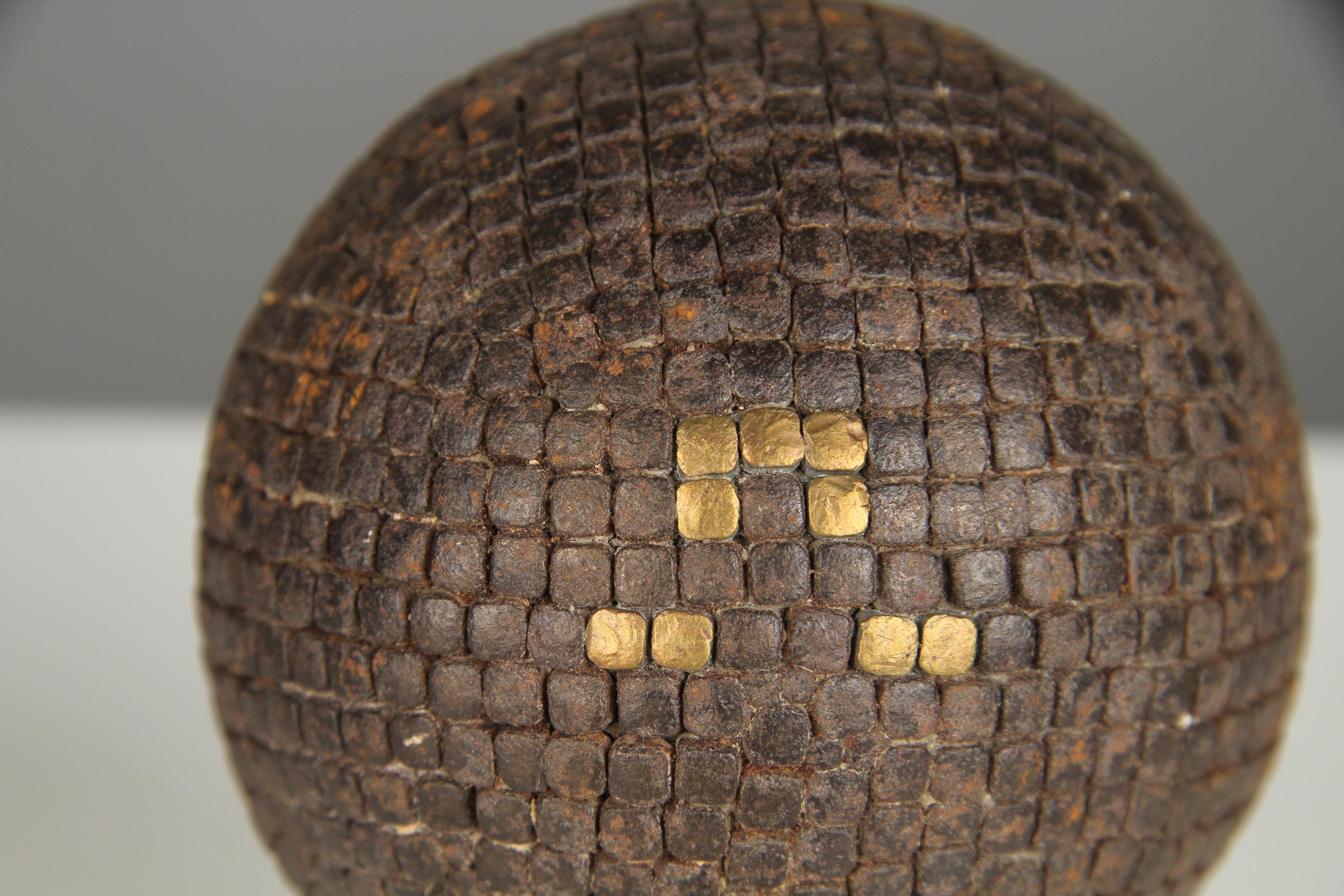 Antiguo Decoración Boule Ball Latón, Petanca, Década de 1880, Francia, Artesanía Victoriano tardío en venta