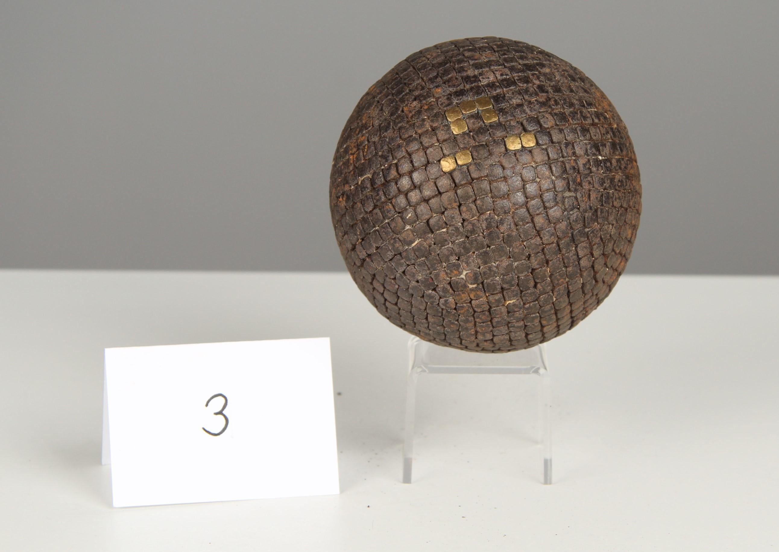 Antiguo Decoración Boule Ball Latón, Petanca, Década de 1880, Francia, Artesanía Francés en venta