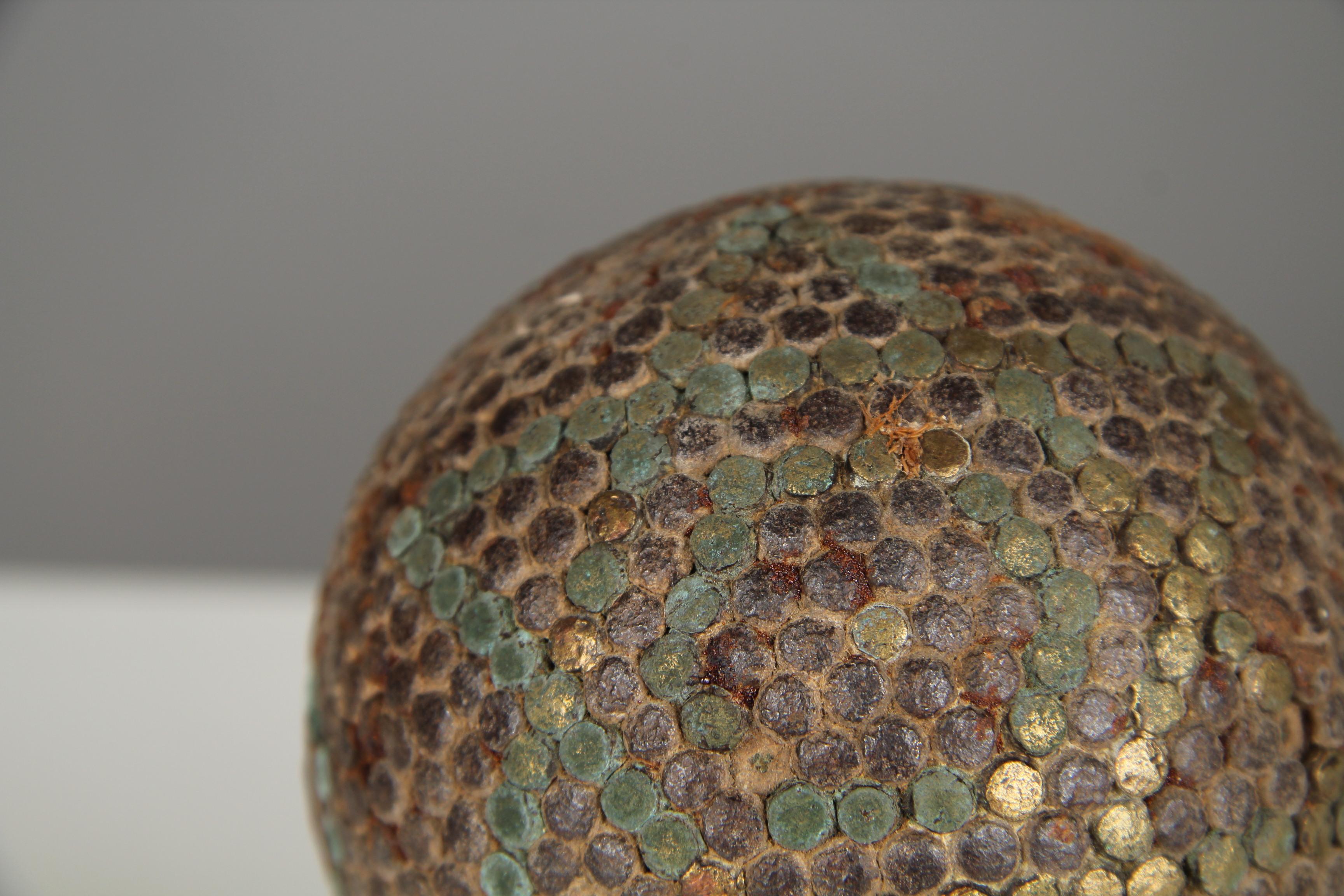 Beautiful, unique Boule ball, France, late 19th Century.

In the 19th century, the manufacture of boules balls underwent significant development in France as the game of boules, particularly the pétanque variant, gained in popularity. The