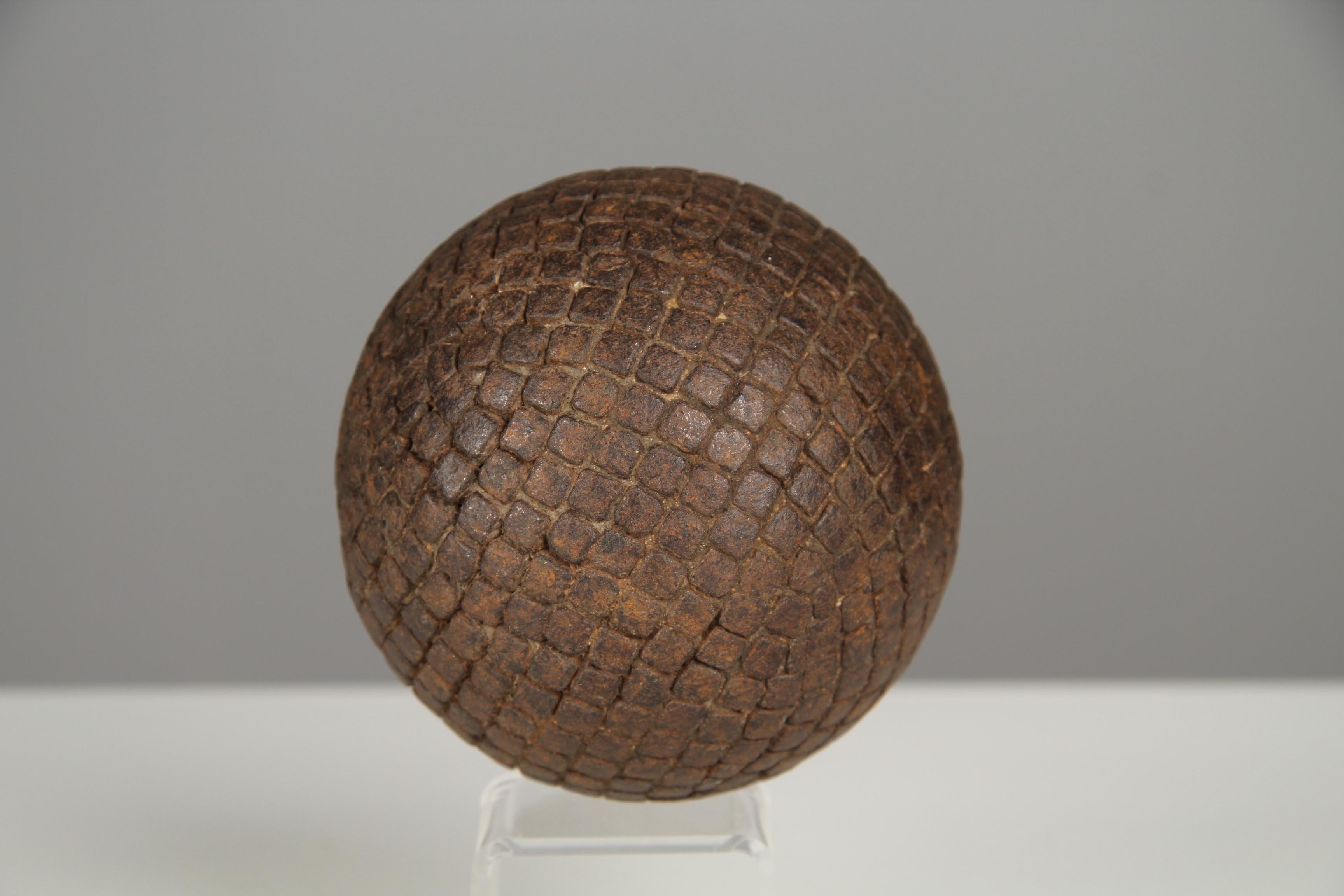Hand-Carved Antique Boule Ball 