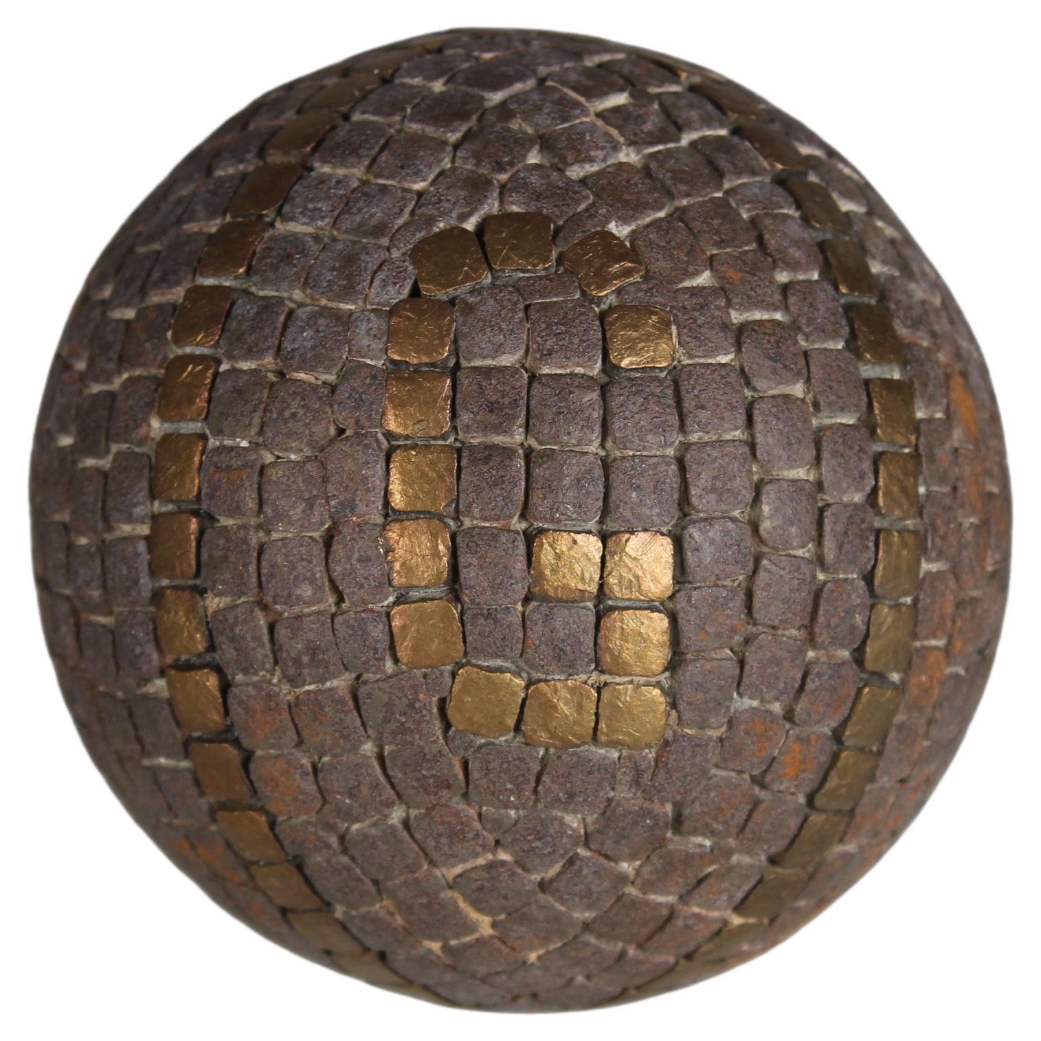 Antique Boule Ball "G", "J", Pétanque, 1880s, France, Craftsmanship For Sale