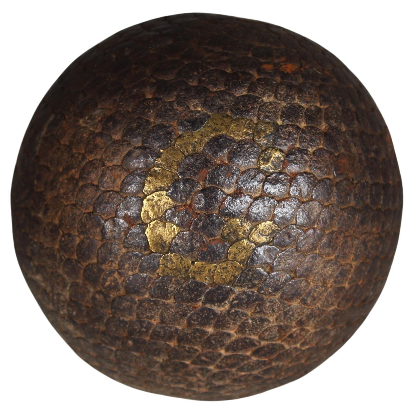Antique Boule Ball "G", Pétanque, 1880s, France, Craftsmanship For Sale