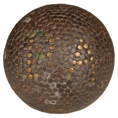 Antico pallone da bocce "P A", Pétanque, anni 1880, Francia, Artigianato
