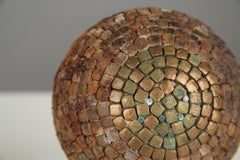 Antique Boule Ball With Circle Decor, Pétanque, 1880s, France, Craftsmanship