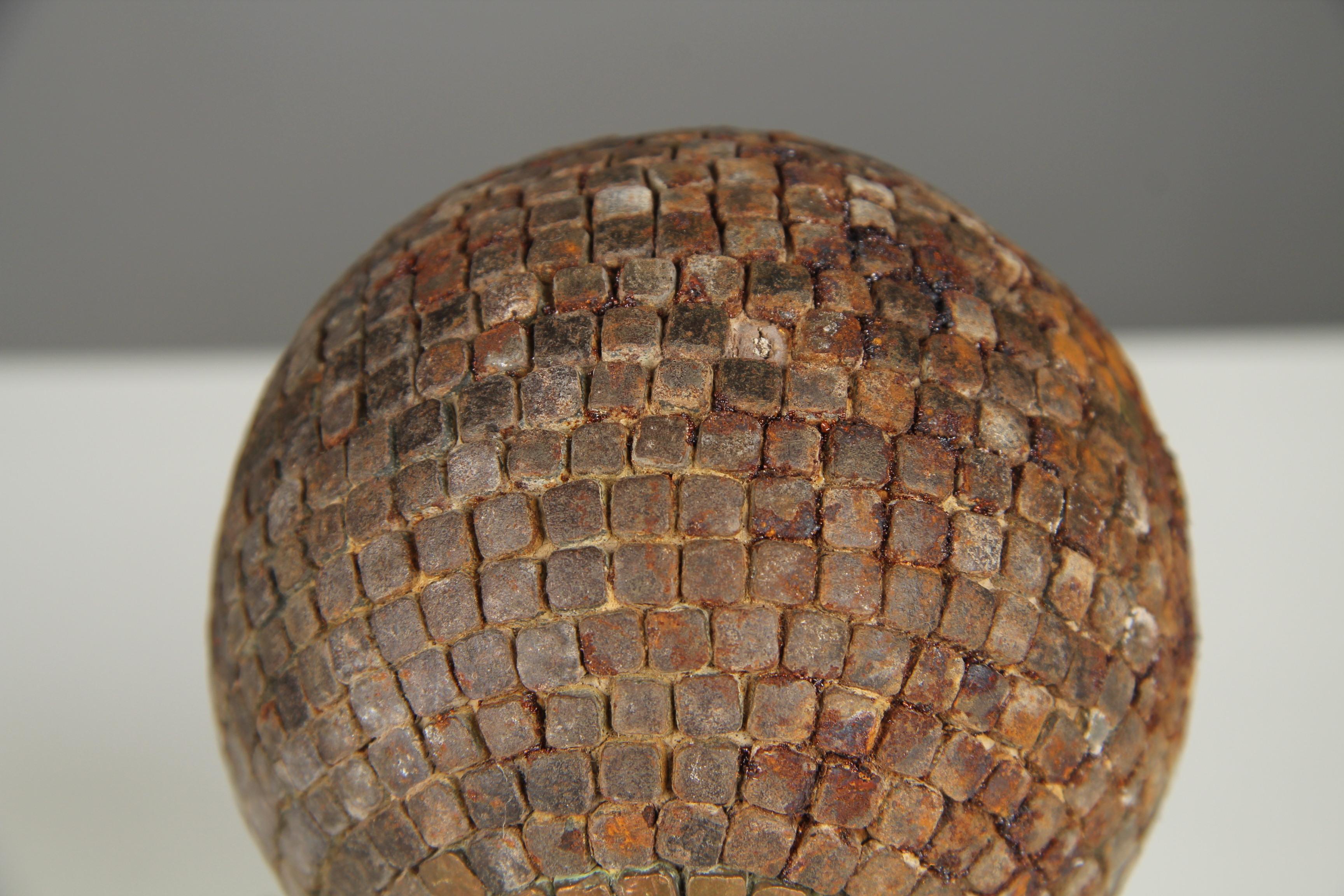 Pelota de petanca antigua con decoración circular, Petanca, Década de 1880, Francia, Artesanía Francés en venta