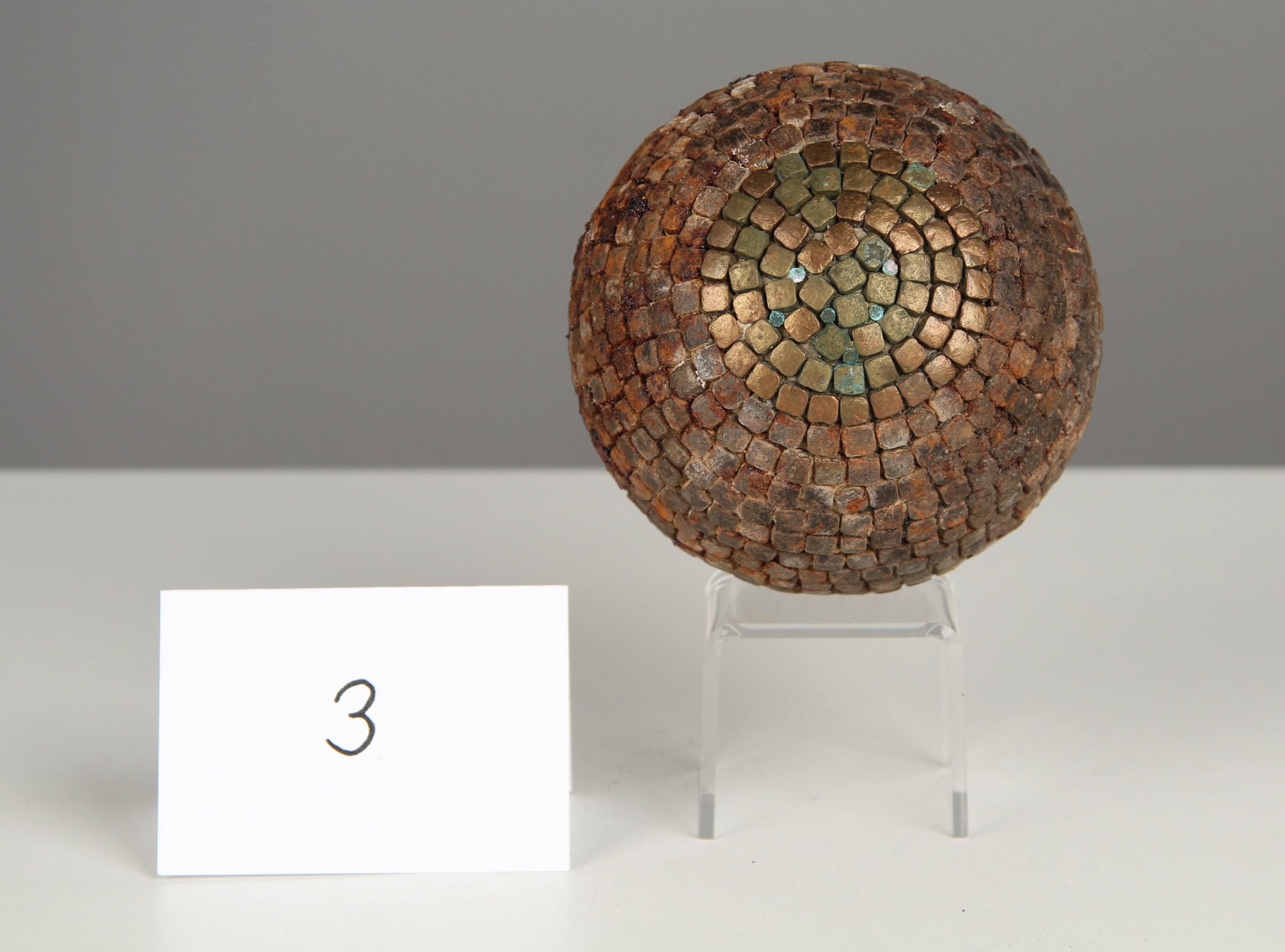 Pelota de petanca antigua con decoración circular, Petanca, Década de 1880, Francia, Artesanía Tallado a mano en venta