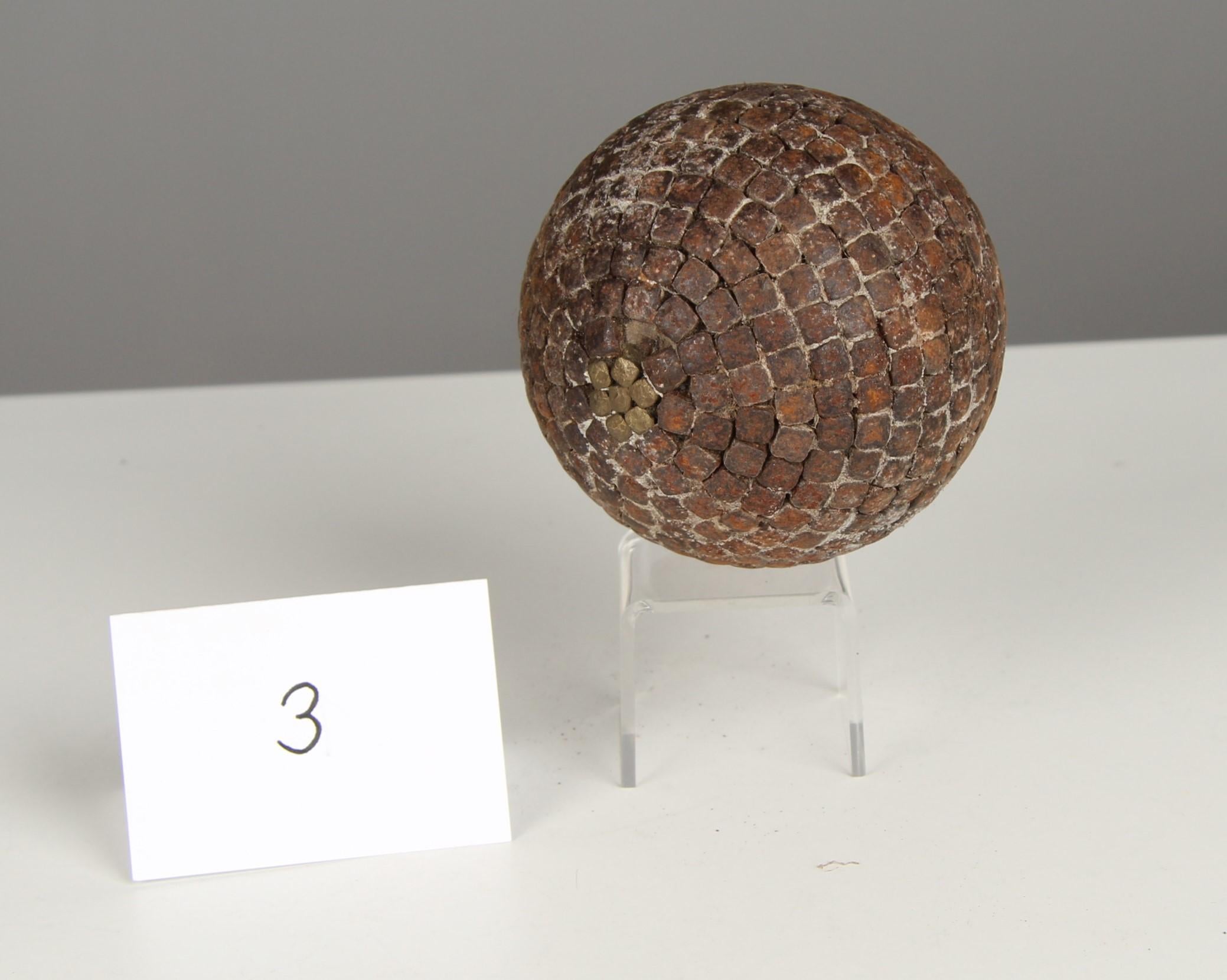 Pelota de petanca antigua con decoración floral, Petanca, Década de 1880, Francia, Artesanía en Bueno estado para la venta en Greven, DE