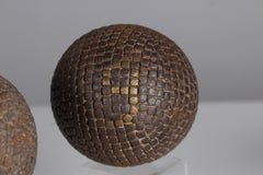 Antique Boule Balls Set "9", Pétanque, 1880s, France, Craftsmanship