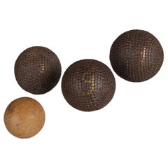 Antique Boule Balls Set "9", Pétanque, 1880s, France, Craftsmanship