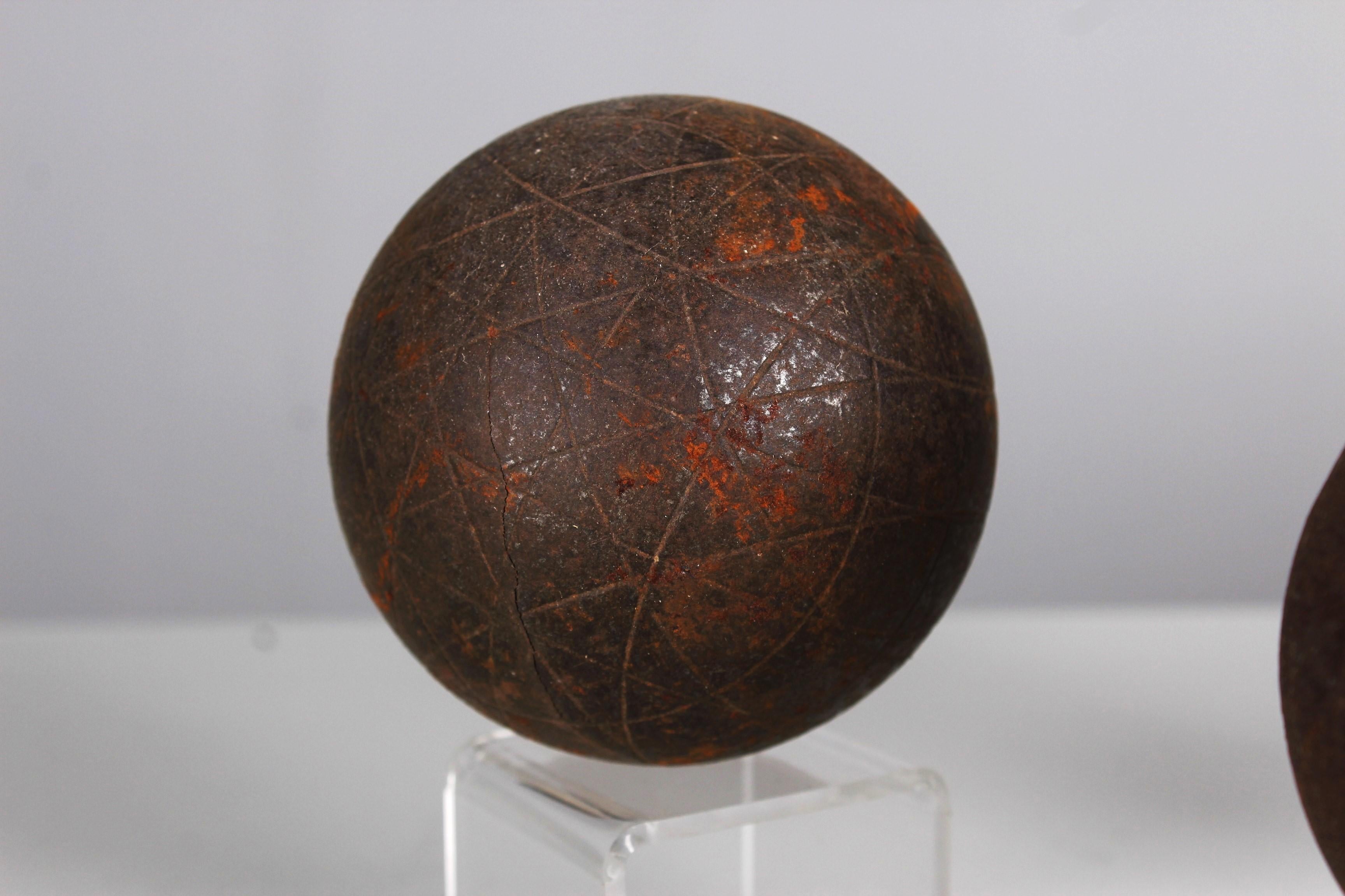 Hand-Carved Antique Boule Set, Boule Balls, Pétanque, 1880s, France, Craftsmanship For Sale
