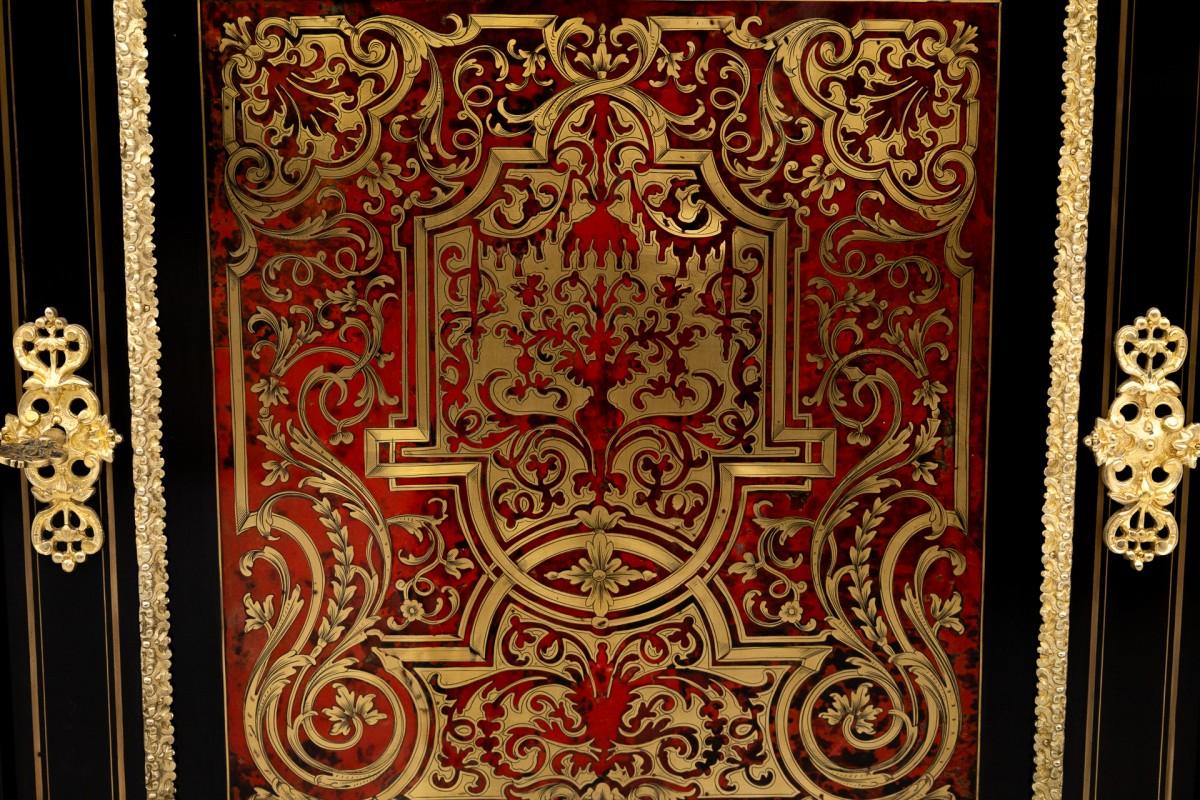 Antica cassettiera Boulle della metà del XIX secolo, Francia. in vendita 6