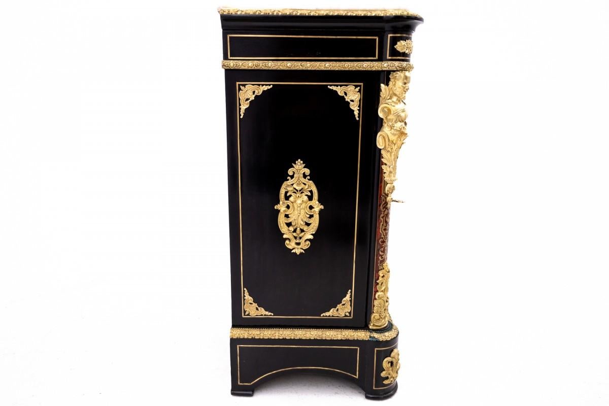 Antica cassettiera Boulle della metà del XIX secolo, Francia. in vendita 9
