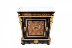 Antique Boulle chest of drawers from the mid-19th century, France.