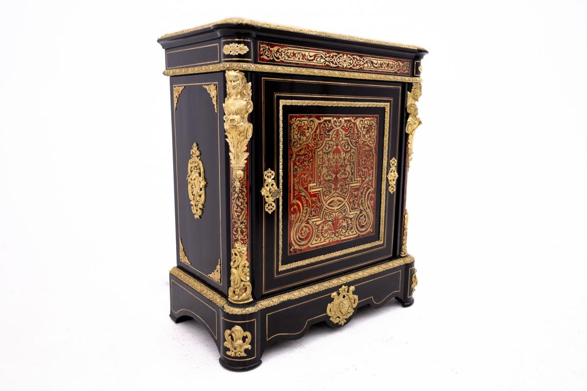 Napoleone III Antica cassettiera Boulle della metà del XIX secolo, Francia. in vendita
