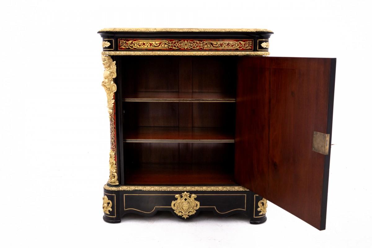 Francese Antica cassettiera Boulle della metà del XIX secolo, Francia. in vendita