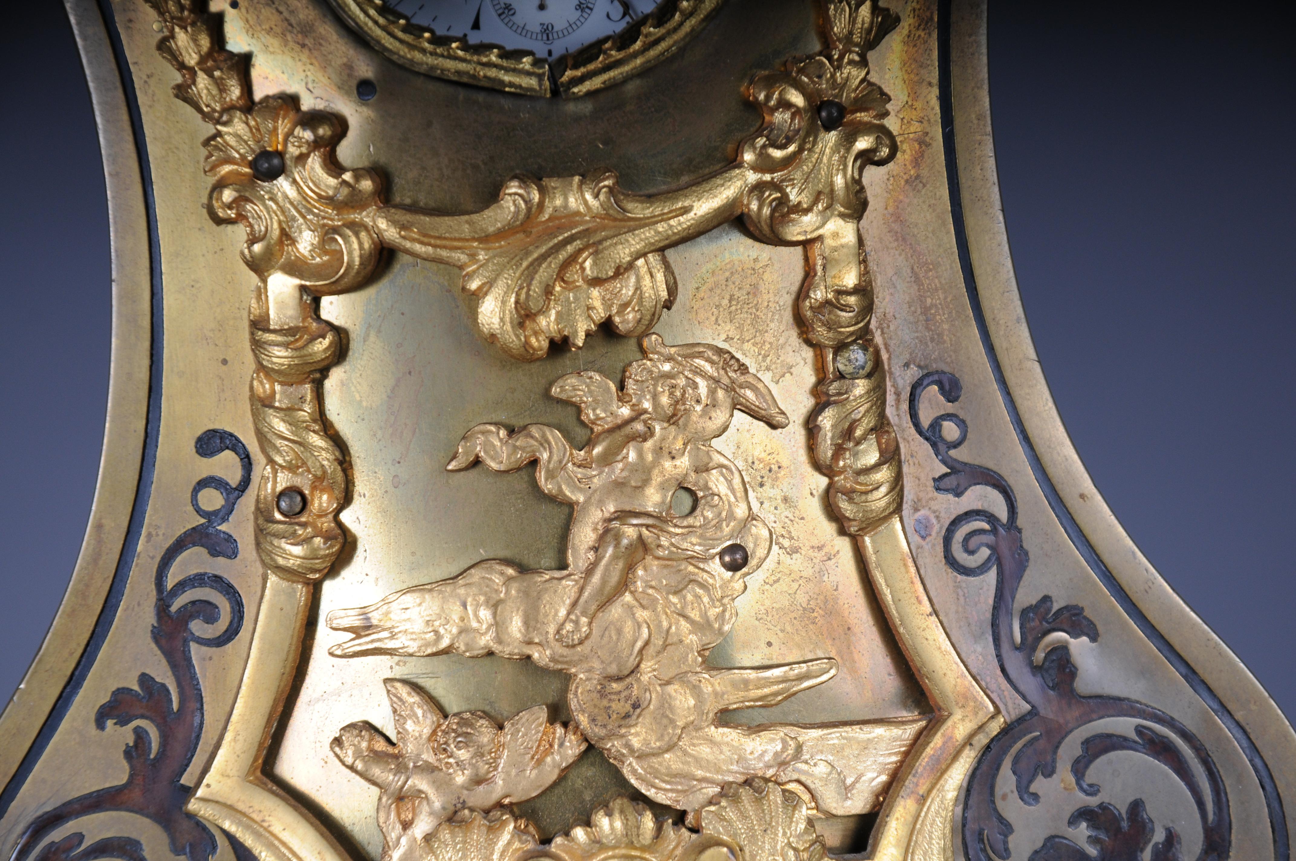 Ottone Antico Boulle Porte Montre/porta orologi da tasca 1830-1840 in vendita