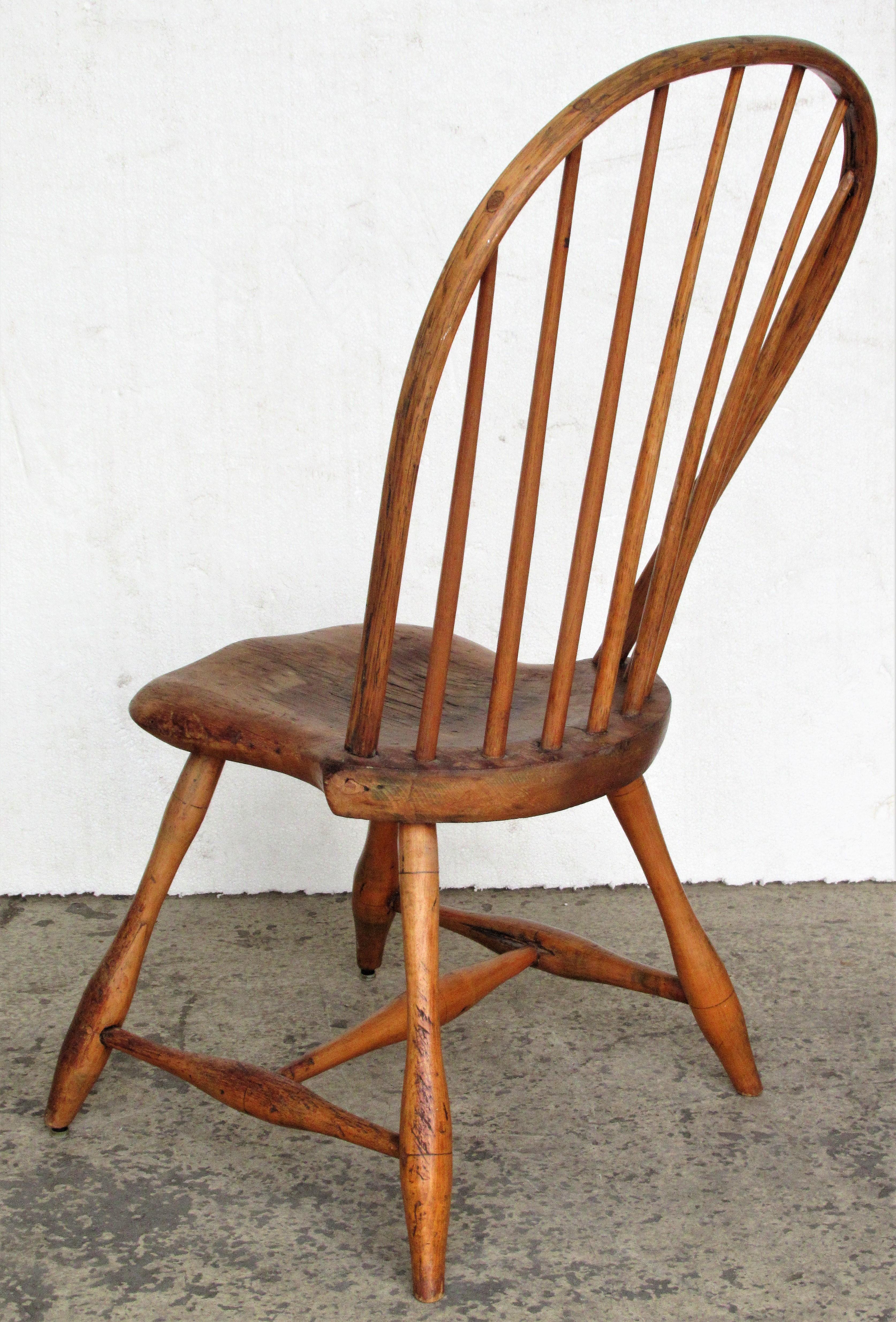 18th Century and Earlier Antique Bow-Back Windsor Chair
