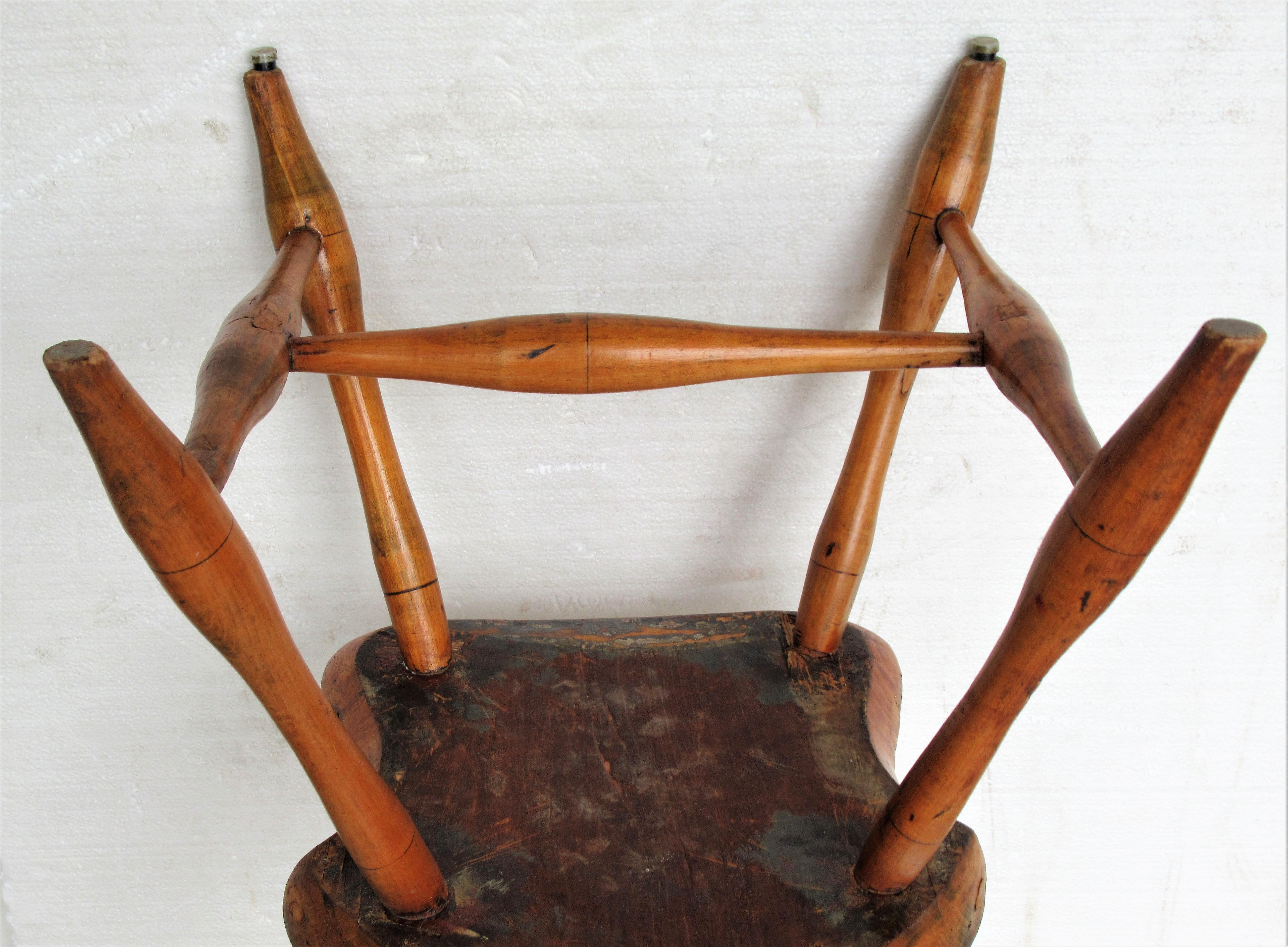 Antique Bow-Back Windsor Chair 3