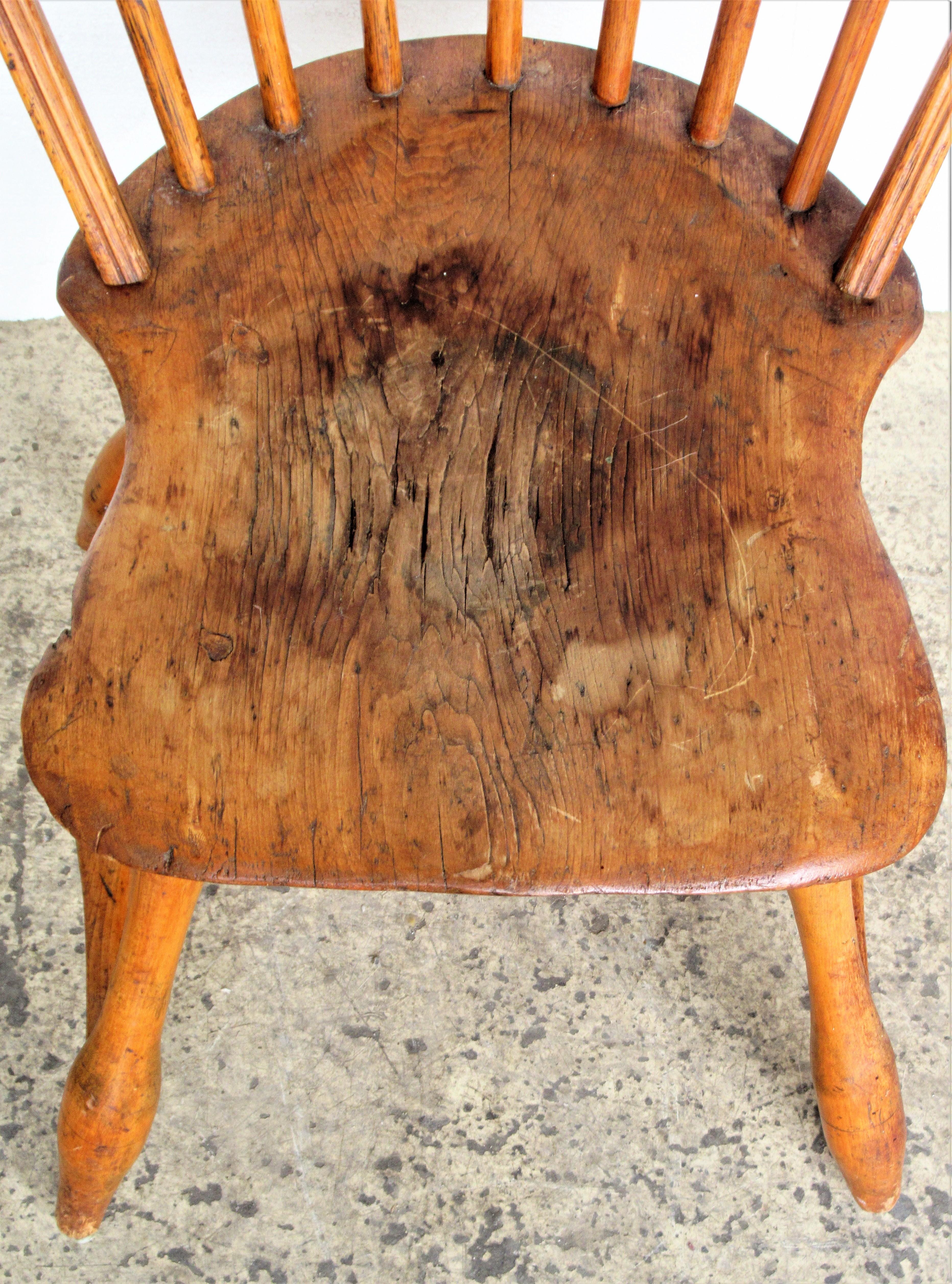 antique bow back windsor chair