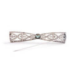 Antique Bow Brooch Diamond