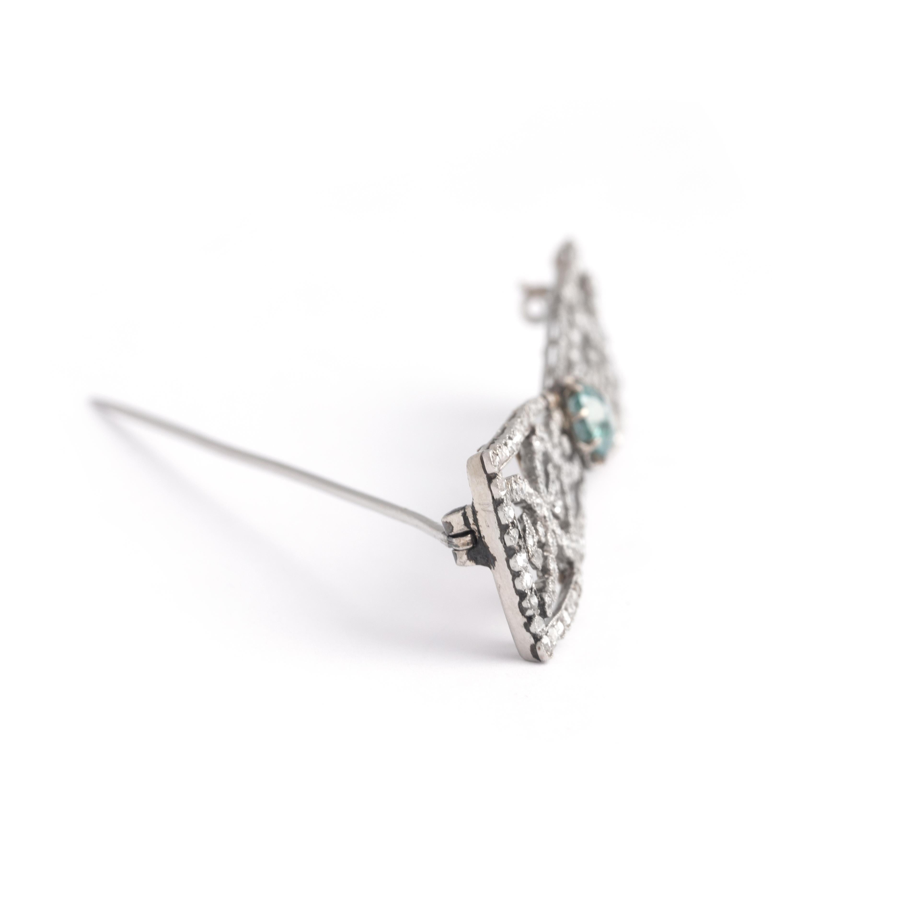 Antique Bow Brooch Diamond In Excellent Condition For Sale In Geneva, CH