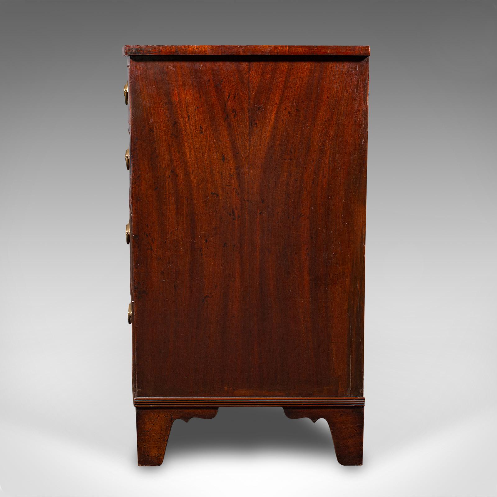 Late 18th Century Antique Bow Front Tallboy, English, Chest of Drawers, Bedroom, Georgian, C.1780