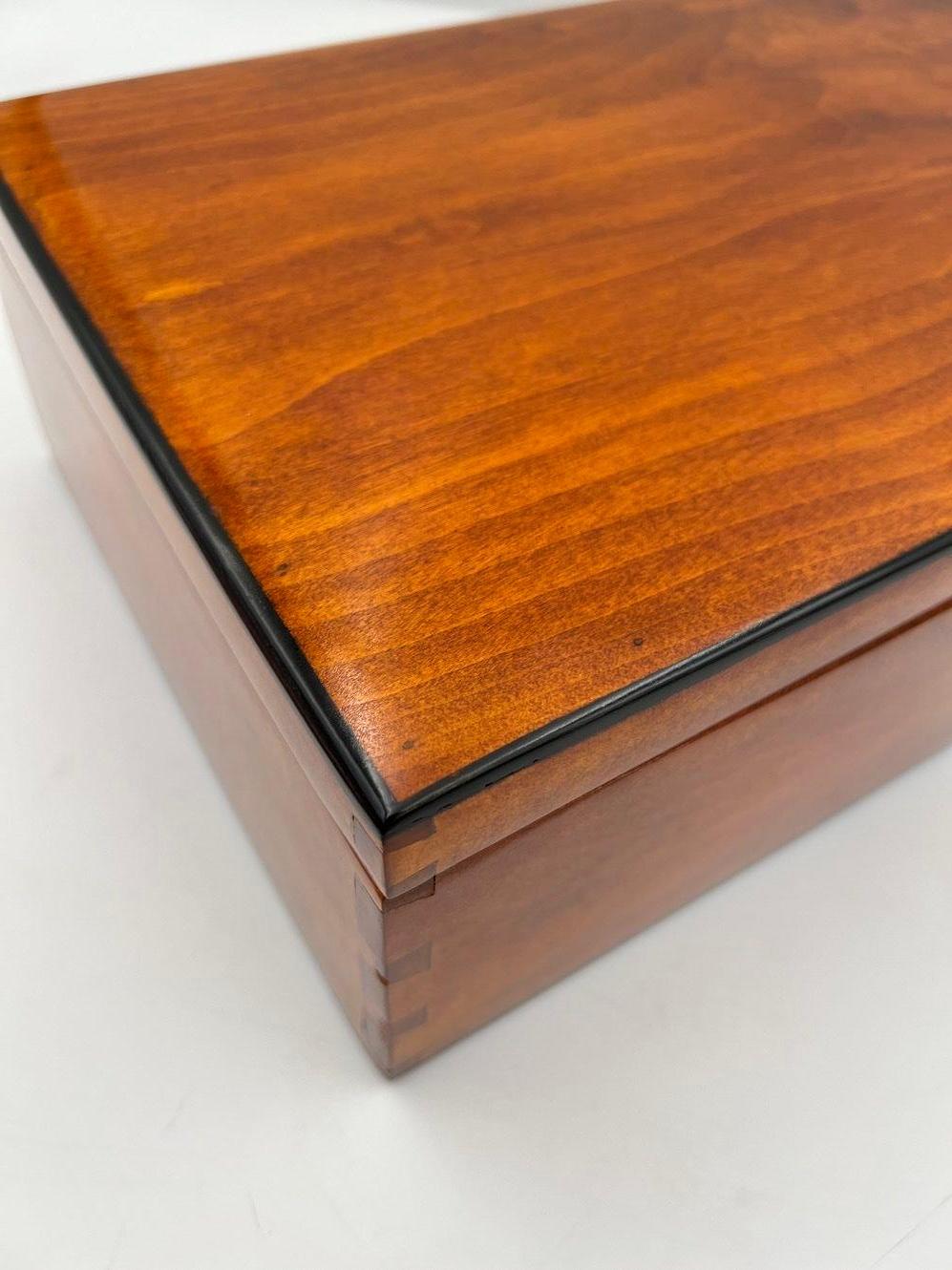 Antique Box, Beech Wood, Shellac Polished, South Germany circa 1850 For ...