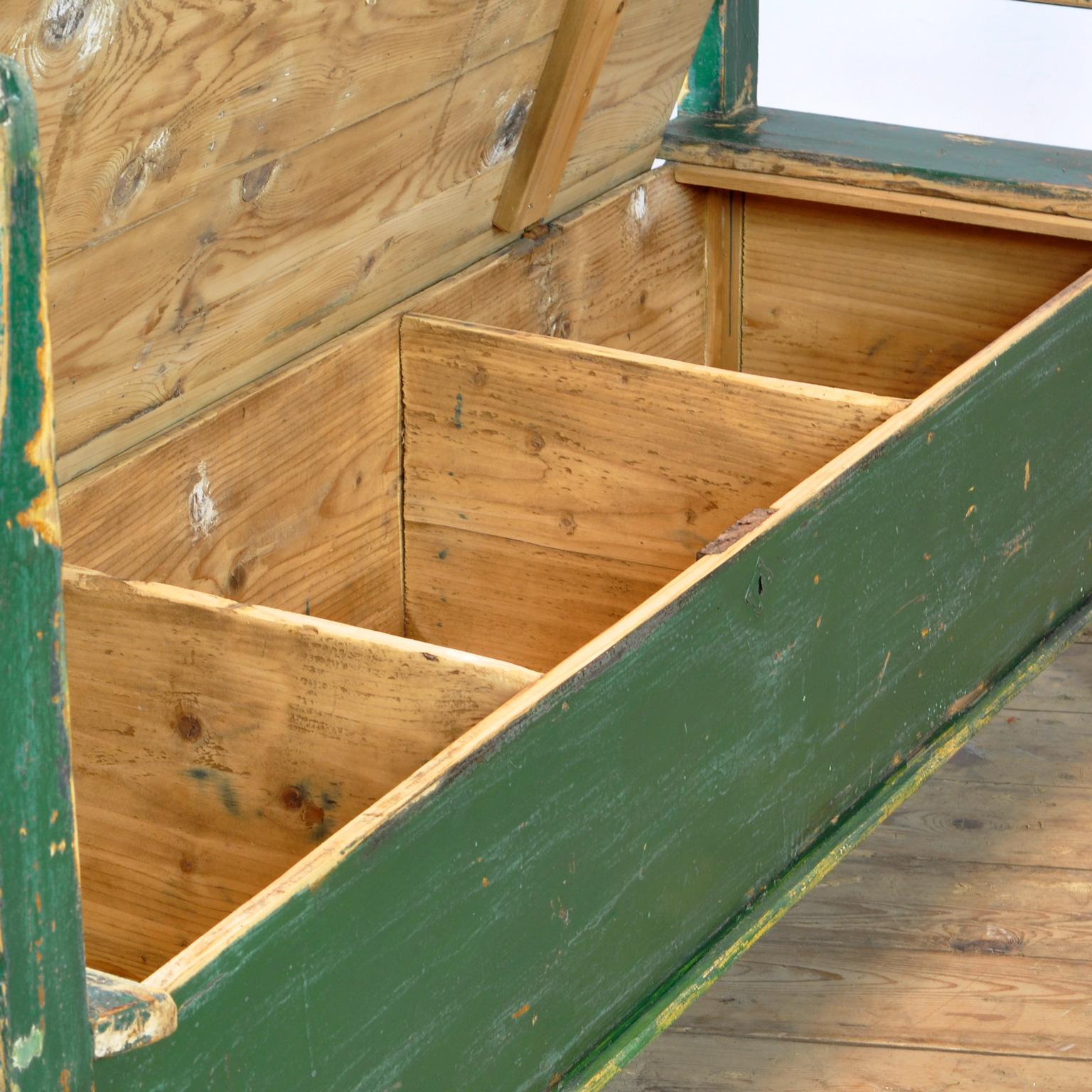 Pine Antique Box Bench, 1920s